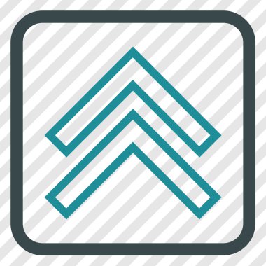 Vektör simgesi bir çerçeve içinde yukarı kayması