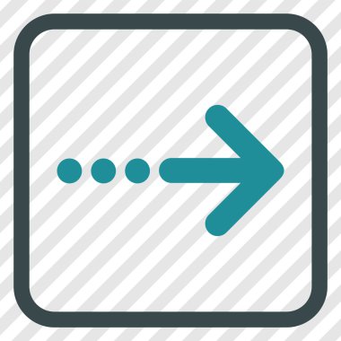 Doğru vektör simgesi bir çerçevede göndermek