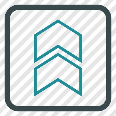 Vektör simgesi bir çerçeve içinde yukarı kayması