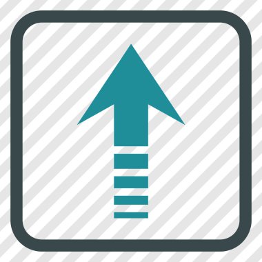 Vektör simgesi bir çerçeve içinde gönder