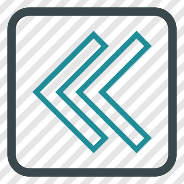 Shift Sol vektör simgesi bir çerçeve içinde