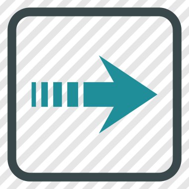 Doğru vektör simgesi bir çerçevede göndermek