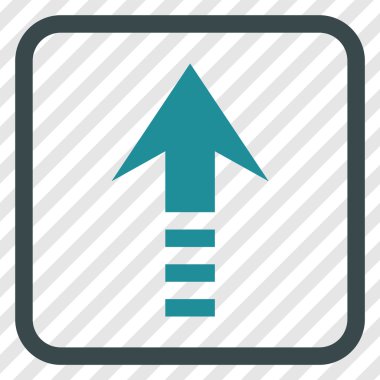 Vektör simgesi bir çerçeve içinde gönder