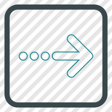 Doğru vektör simgesi bir çerçevede göndermek