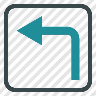 Sol vektör simge bir çerçevede açmak