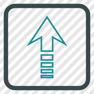 Vektör simgesi bir çerçeve içinde gönder