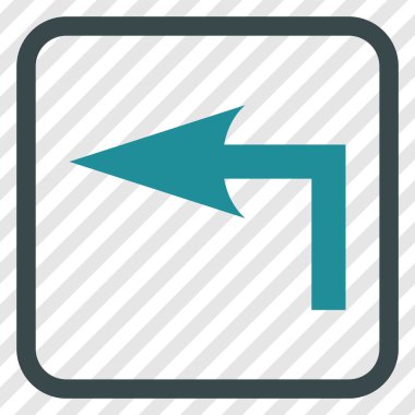 Sol vektör simge bir çerçevede açmak