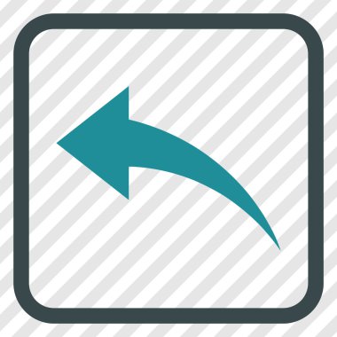 Vektör simgesi bir çerçeve içinde geri al