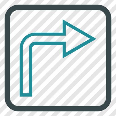 Doğru vektör simge bir çerçevede açmak