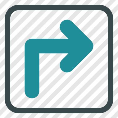 Doğru vektör simge bir çerçevede açmak