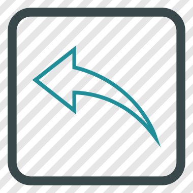 Vektör simgesi bir çerçeve içinde geri al