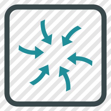 Oklar vektör simgesi bir çerçeve içinde burgu