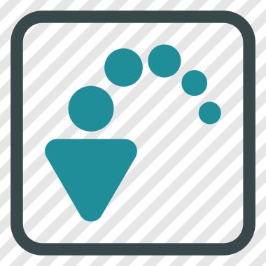 Vektör simgesi bir çerçeve içinde geri al