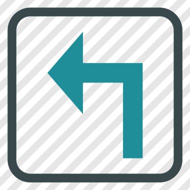 Sol vektör simge bir çerçevede açmak