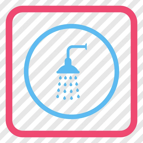 Shower Vector Icon In a Frame — Stock Vector