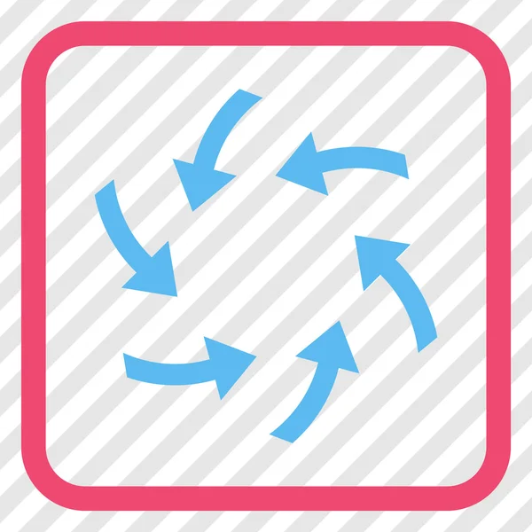 Swirl pilar vektor ikonen i en ram — Stock vektor