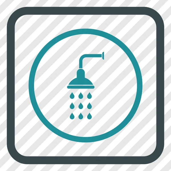 Shower Vector Icon In a Frame — Stock Vector