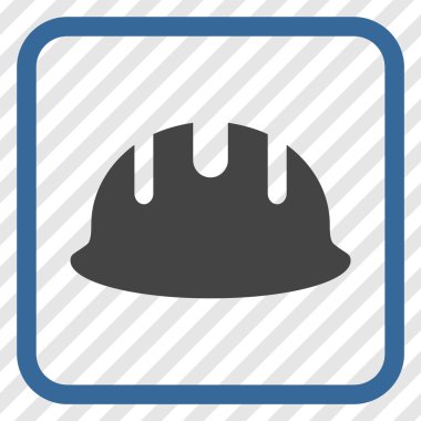 Oluşturucu işçisi vektör simgesi bir çerçeve içinde