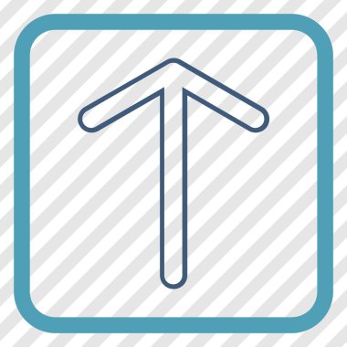 Vektör simgesi bir çerçeve içinde yukarı ok