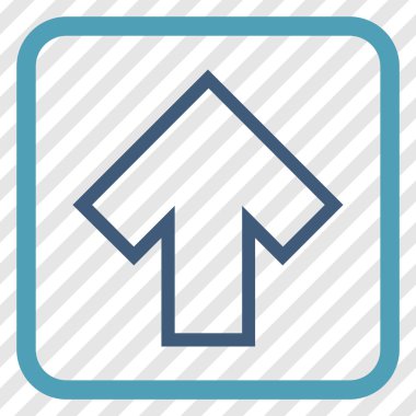 Vektör simgesi bir çerçeve içinde yukarı ok