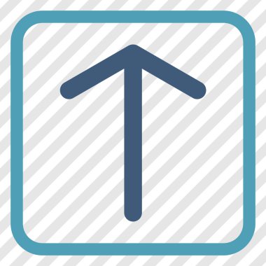 Vektör simgesi bir çerçeve içinde yukarı ok