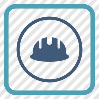 Oluşturucu işçisi vektör simgesi bir çerçeve içinde