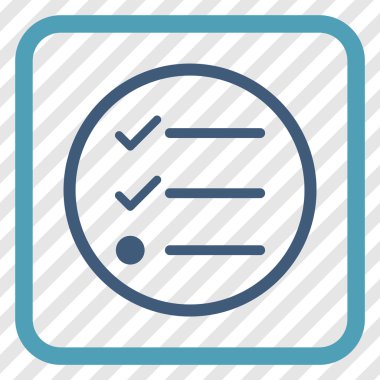 Denetim listesi vektör simgesi bir çerçeve içinde