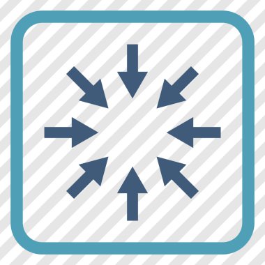 Kompakt oklar bir çerçeve içinde simge vektör