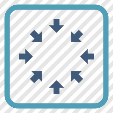 Kompakt oklar bir çerçeve içinde simge vektör