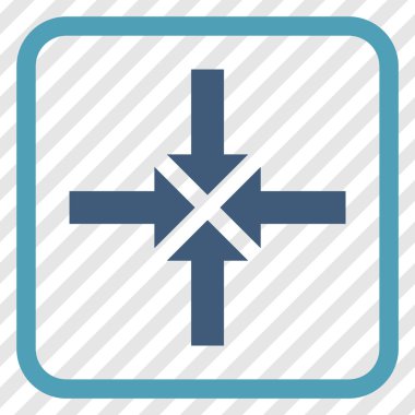 Oklar vektör simgesi bir çerçeve içinde sıkıştırmak