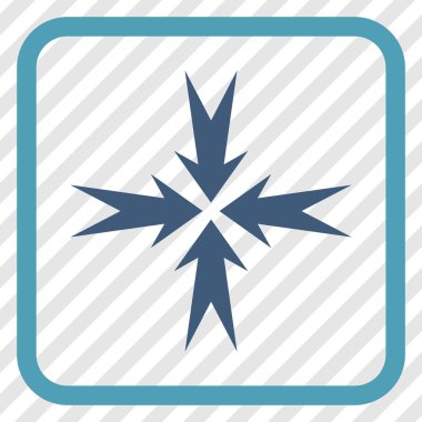 Sıkıştırma ok bir çerçeve içinde simge vektör