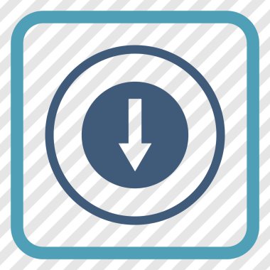 Bir çerçeve içinde yönlü ok vektör simgesi