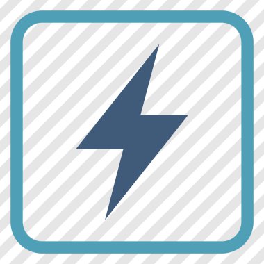 Elektrik Strike vektör simgesi bir çerçeve içinde