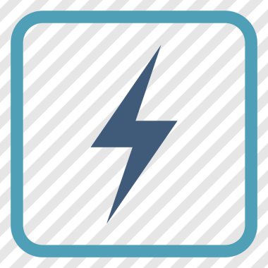 Elektrik vektör simgesi bir çerçeve içinde