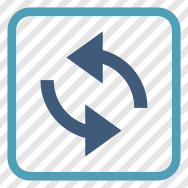 Exchange oklar bir çerçeve içinde simge vektör