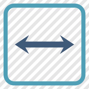 Yatay Çevir vektör simgesi bir çerçeve içinde