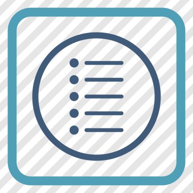 Öğeleri vektör simgesi bir çerçeve içinde