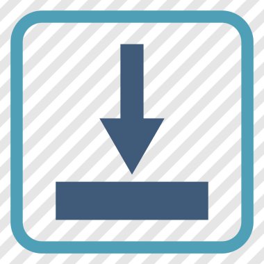 Alt vektör simgesi bir çerçeve içinde hareket