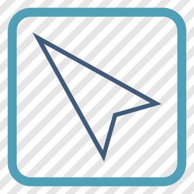 İşaretçi yaptı vektör simgesi bir çerçeve içinde yukarı