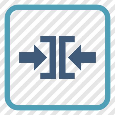 Basın yatay yöndeki vektör simgesi bir çerçeve içinde