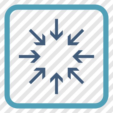 Basınç oklar bir çerçeve içinde simge vektör