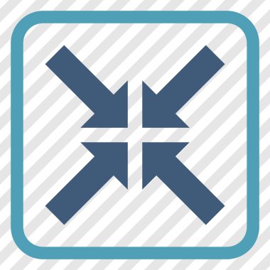 Basınç oklar bir çerçeve içinde simge vektör