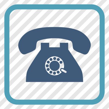 Nabız telefon vektör simgesi bir çerçeve içinde