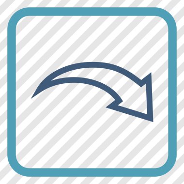 Vektör simgesi bir çerçeve içinde Yinele