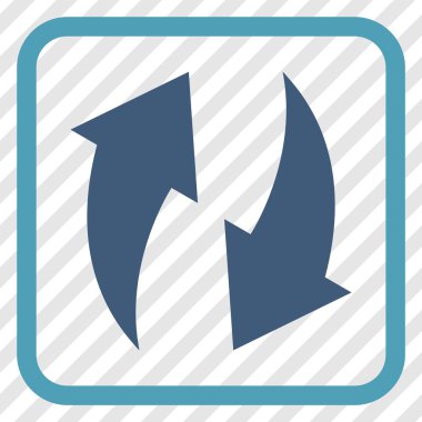 Vektör simgesi bir çerçeve içinde yenileme