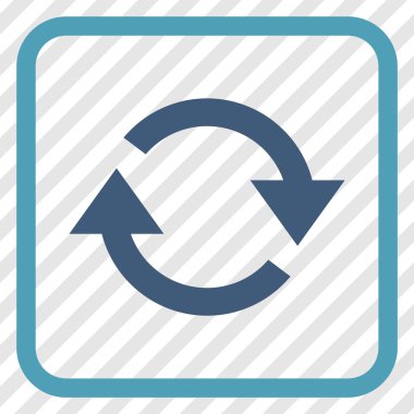 Vektör simgesi bir çerçeve içinde yenileme