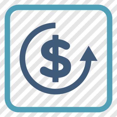 Geri ödeme vektör simgesi bir çerçeve içinde