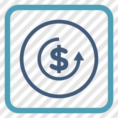 Geri ödeme vektör simgesi bir çerçeve içinde