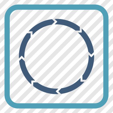 Döndürme vektör simgesi bir çerçeve içinde