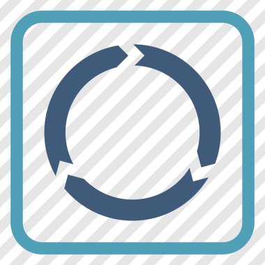 Döndürme vektör simgesi bir çerçeve içinde